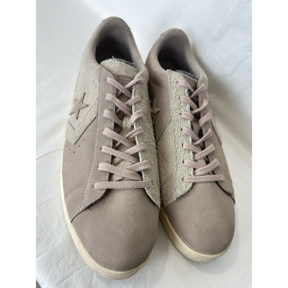 Converse Pro Leather Suede Low Grey Pink Sneakers Men's Size 14 / Women's 15.5 - Picture 3 of 10